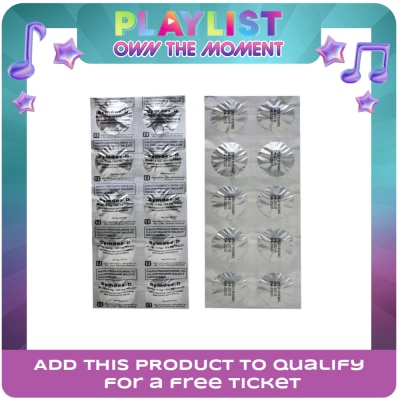 SYMDEX - SYMDEX Paracetamol Phenylpropanolamine HCl Chlrophenamine maleate 325mg/25mg/2mg Tablets Sold Per Piece