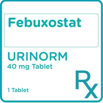 URINORM Febuxostat 40mg 1 Tablet [PRESCRIPTION REQUIRED]