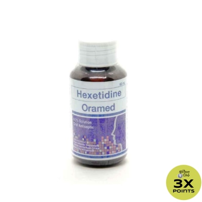 ORAMED Hexetidine 0.1 Solution Oral Antiseptic 60ml