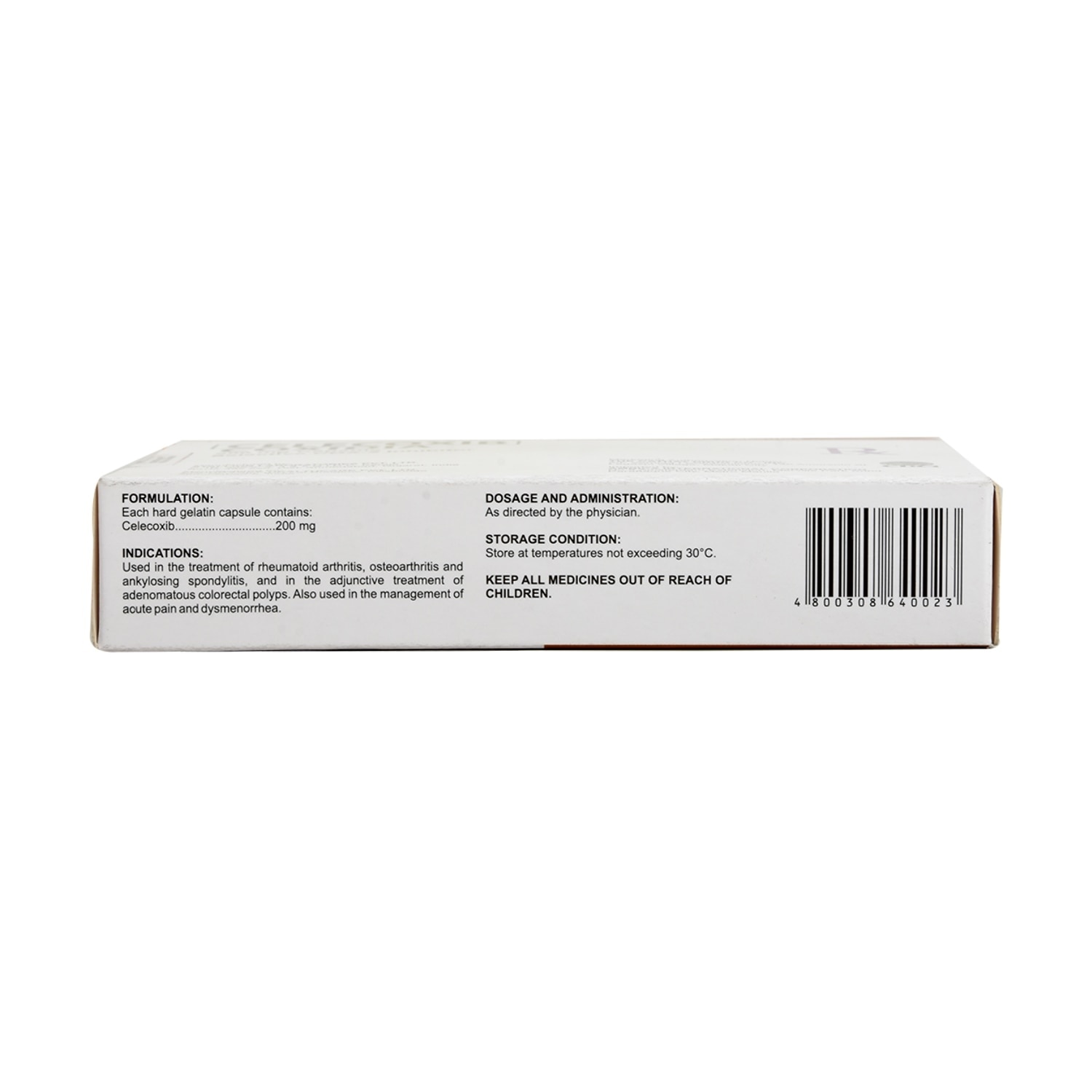 Celecoxib 200mg 1 Capsule [PRESCRIPTION REQUIRED]