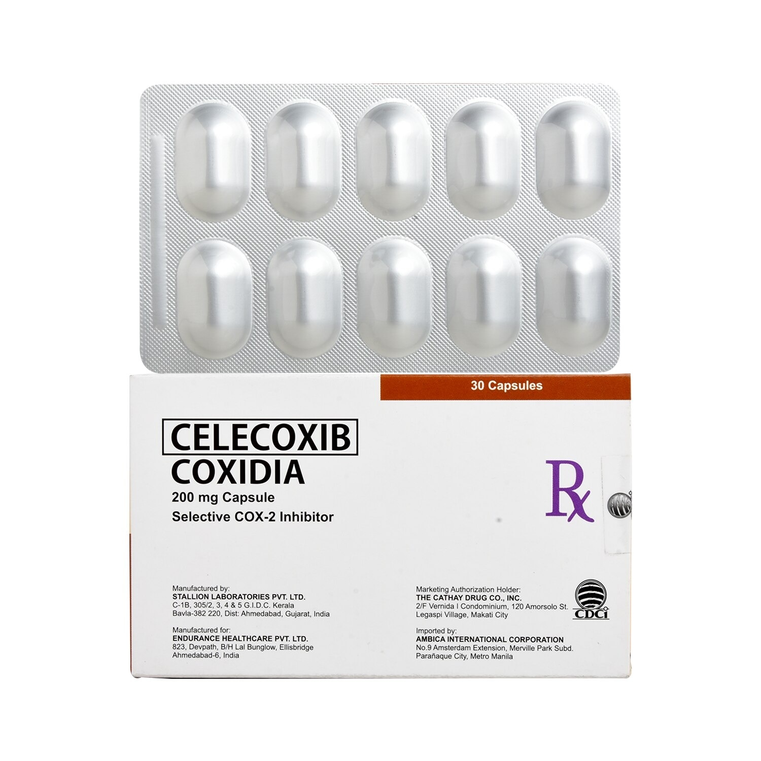 COXIDIA Celecoxib 200mg Sold Per Piece [PRESCRIPTION REQUIRED]