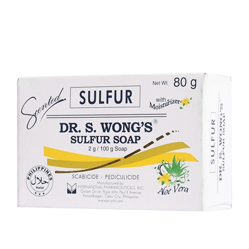 Sulfur Soap With Moisturizer Aloe Vera Soap 80g