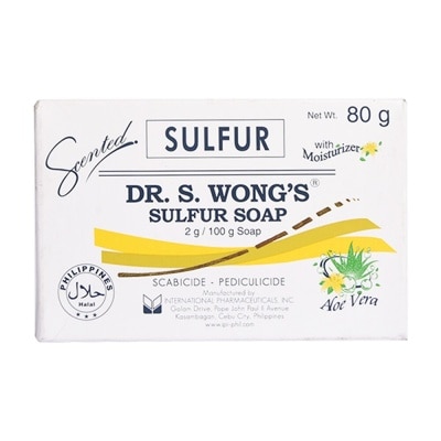 DR WONGS Sulfur Soap With Moisturizer Aloe Vera Soap 80g