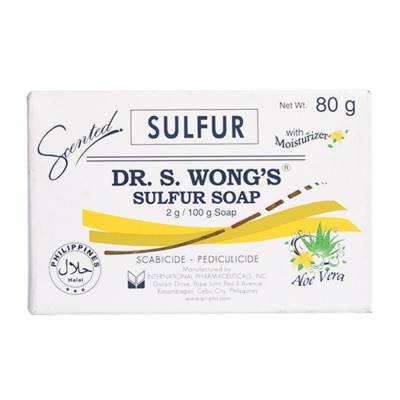 DR WONGS - Sulfur Soap With Moisturizer Aloe Vera Soap 80g