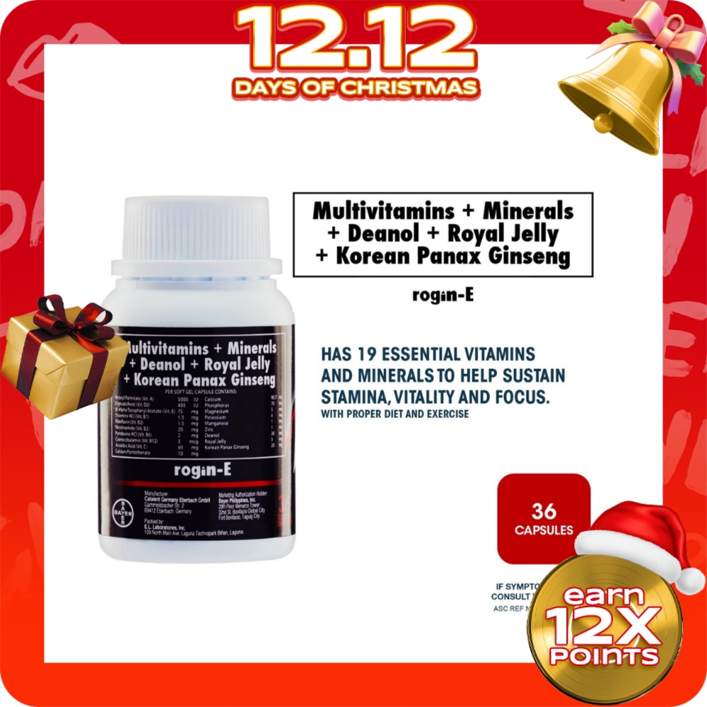 Multivitamins + Minerals + Deanol + Royal Jelly + Korean Panax Ginseng 30+6 Capsules