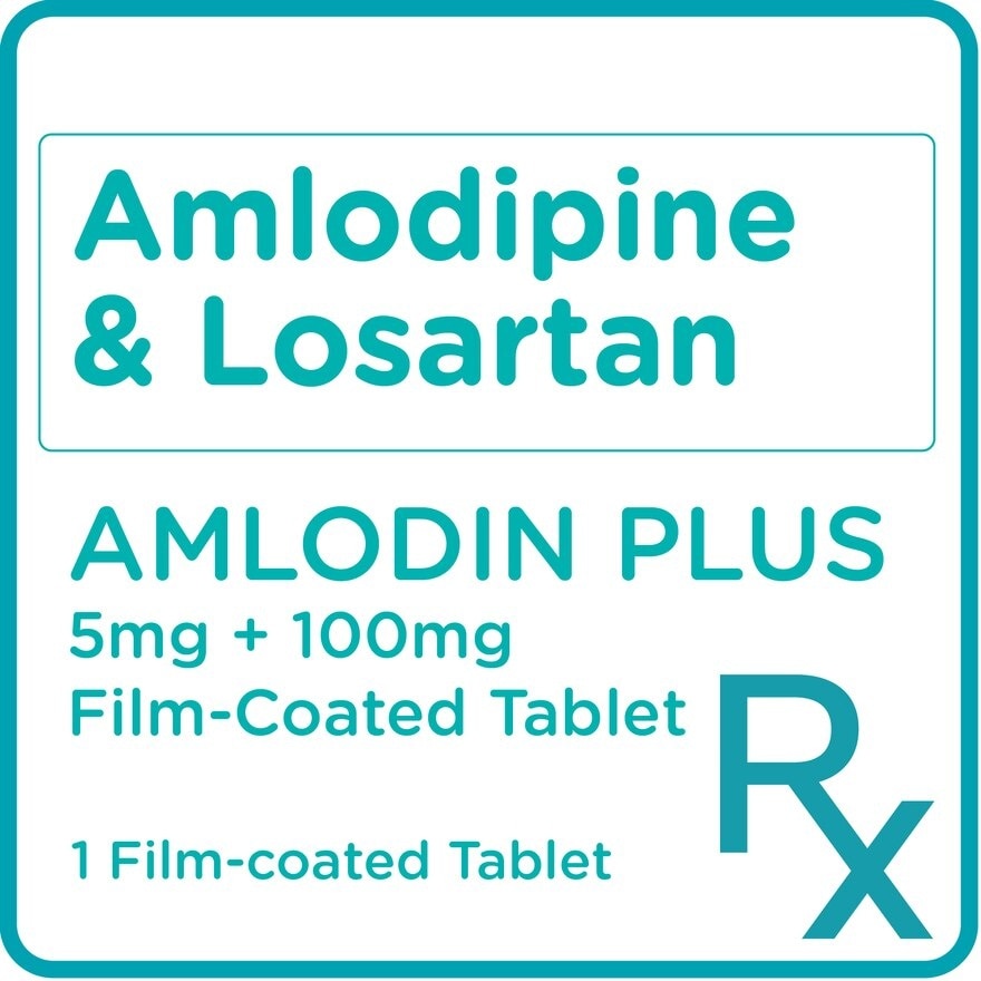 Amlodipine besilate 5mg + Losartan Potassium 100mg 1 Film-Coated Tablet [PRESCRIPTION REQUIRED]