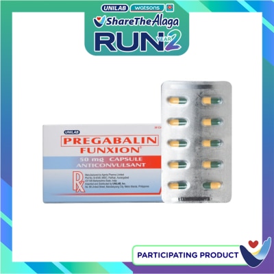 FUNXION FUNXION Pregabalin 50mg Sold Per Piece [PRESCRIPTION REQUIRED] image