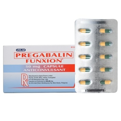 FUNXION FUNXION Pregabalin 50mg Sold Per Piece [PRESCRIPTION REQUIRED]