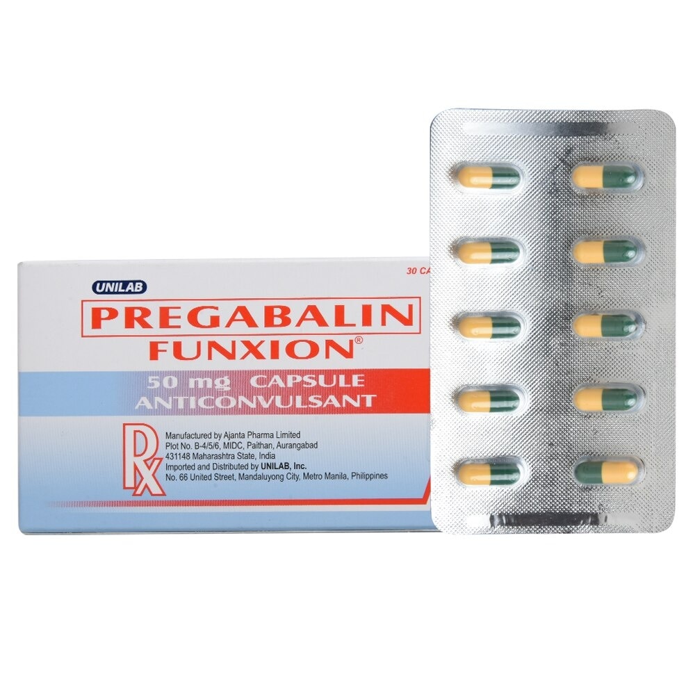 FUNXION Pregabalin 50mg Sold Per Piece [PRESCRIPTION REQUIRED]