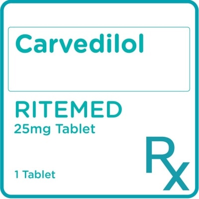 RITEMED Ritemed Carvedilol 25mg 1tablet