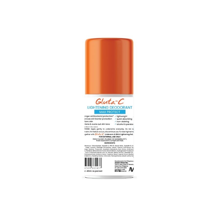 GLUTA C Intense Whitening Deo Roll On 40ml