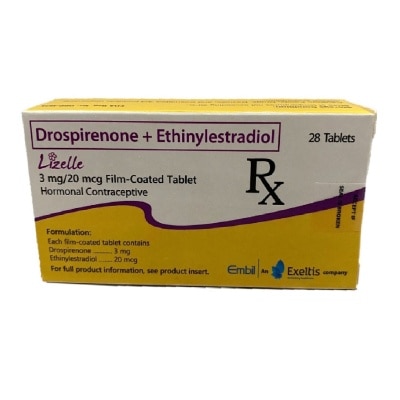 LIZELLE Drospirone + Ethinyl Estradiol 3mg/20mcg x28 tablet/box [PRESCRIPTION REQUIRED]