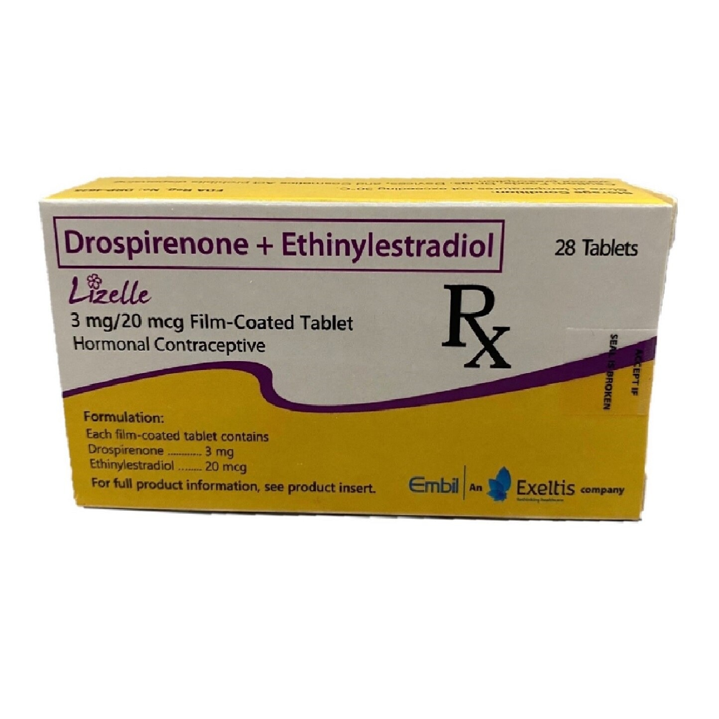 Drospirone + Ethinyl Estradiol 3mg/20mcg x28 tablet/box [PRESCRIPTION REQUIRED]