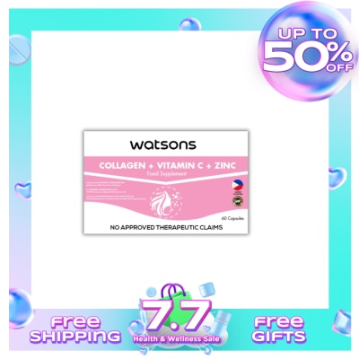 WATSONS GENERICS WATSONS GENERICS Collagen + Vitamin C + Zinc 1 350mg x 60 Capsules