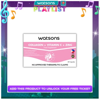 WATSONS GENERICS WATSONS GENERICS Collagen + Vitamin C + Zinc 1 350mg (Sold Per Piece)