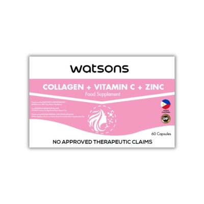 WATSONS GENERICS WATSONS GENERICS Collagen + Vitamin C + Zinc 1 350mg x 60 Capsules