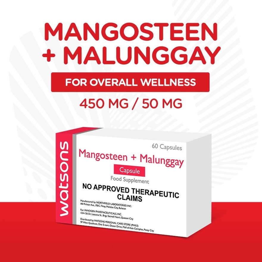 Mangosteen + Malunggay 50mg 1 Capsule