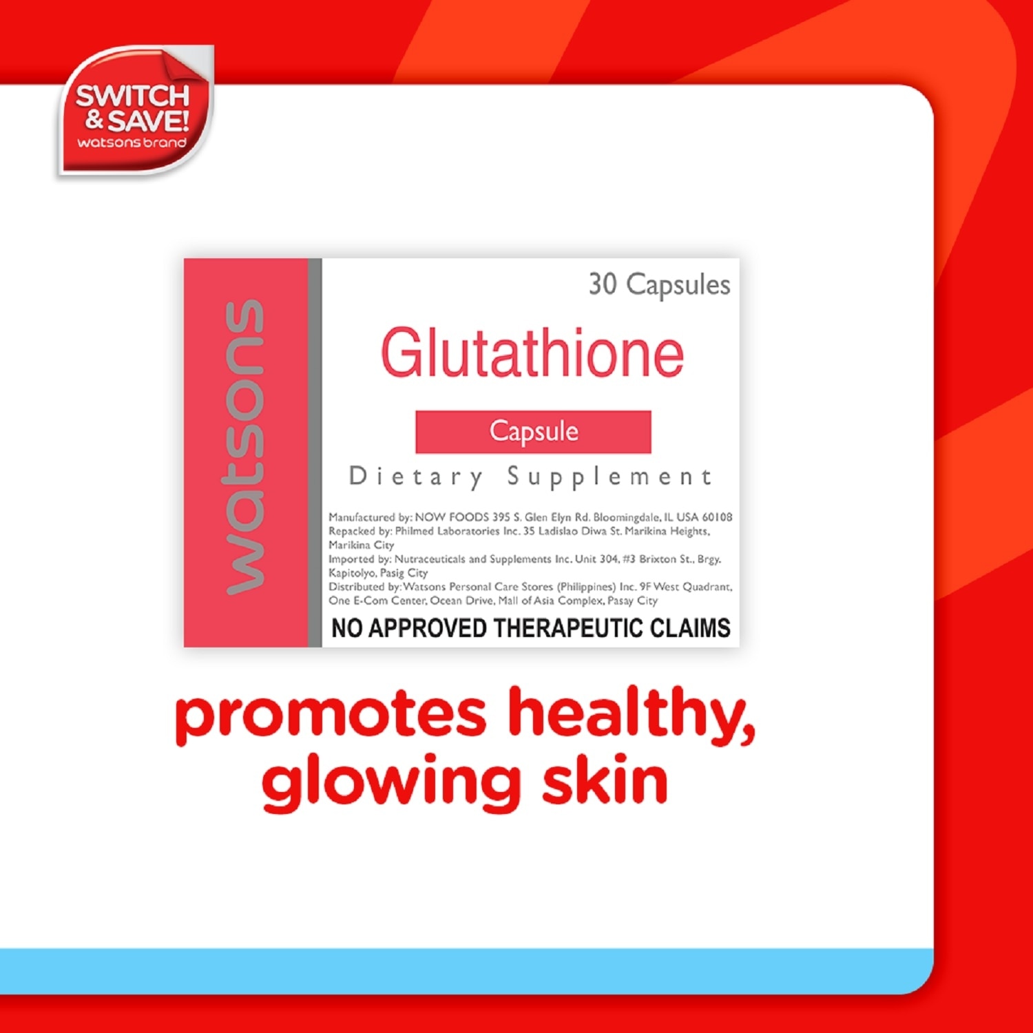 Watsons Glutathione and Milk Thistle + Alpha Lipoic Acid Capsules