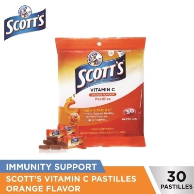 SCOTTS Vitamin C Pastilles Orange Foil Pack 30 Pastilles