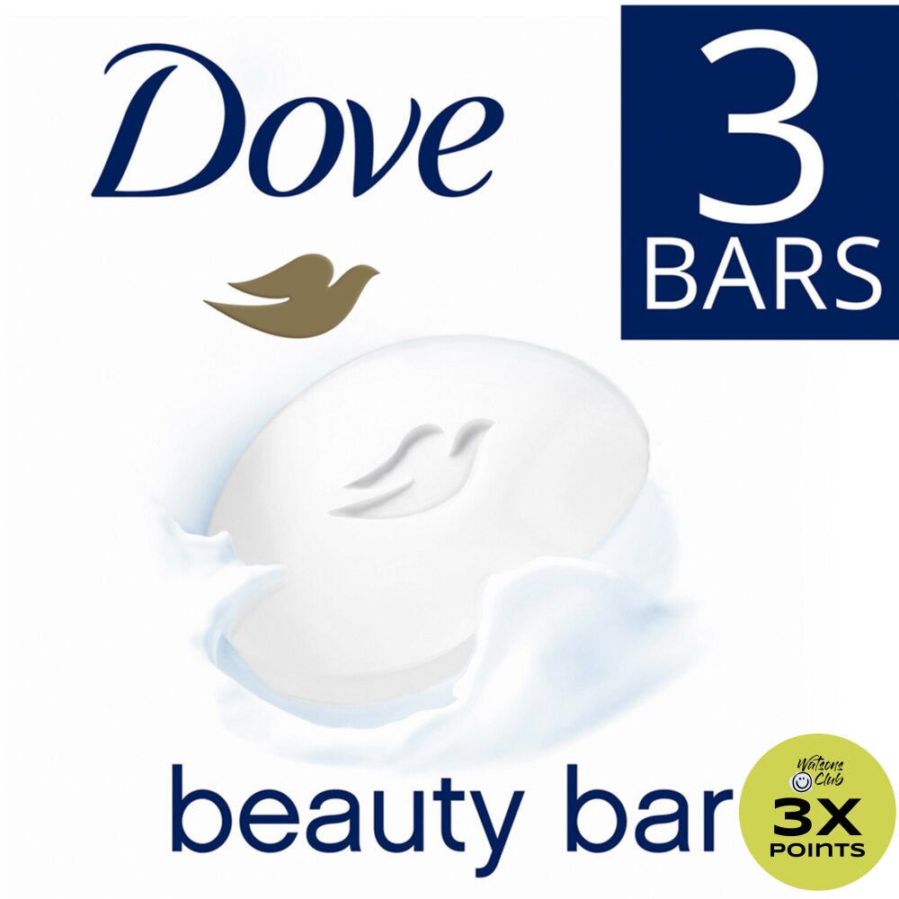 Dove White Beauty Bar 3s 90g