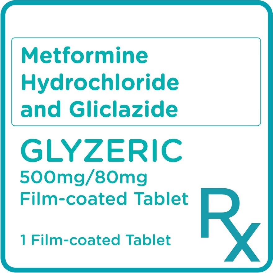 Glyzeric Metformin 500mg + Gliclazide 80mg 1 Tablet [Prescription Required]