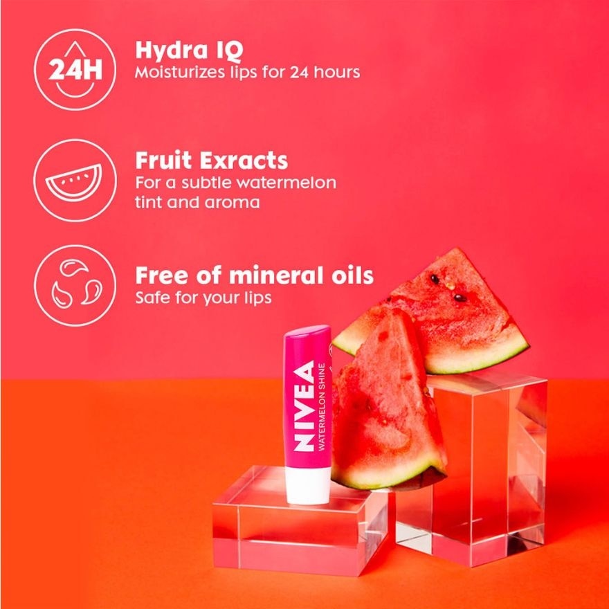 NIVEA Watermelon Shine Lip Balm 4.8g