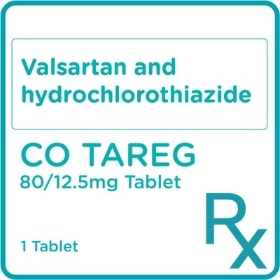 CO TAREG Co Tareg Valsartan 80mg+ HCTZ 12.5mg 1 Tablet [Prescription Required]