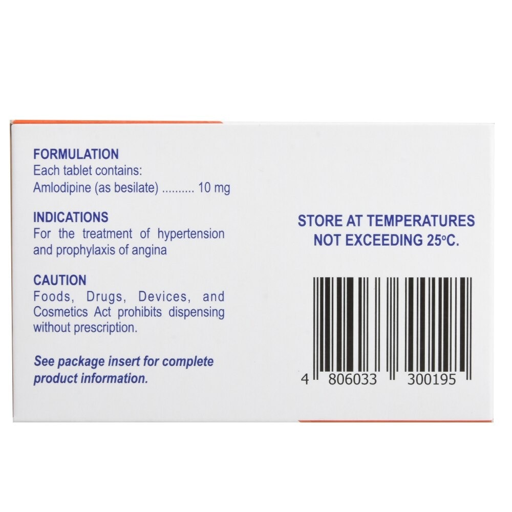 Ritemed Amlodipine 10mg 1 Tablet [Prescription Required]