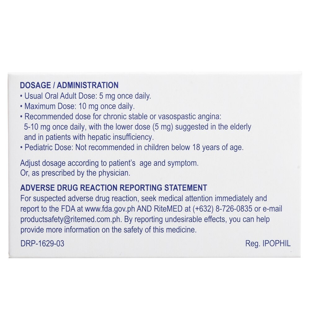 Ritemed Amlodipine 10mg 1 Tablet [Prescription Required]