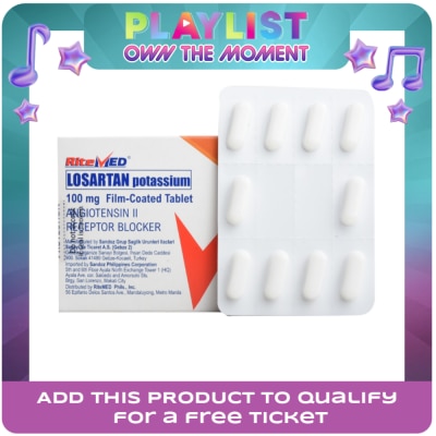 RITEMED - RITEMED Ritemed Losartan 100mg Sold Per Piece [Prescription Required]