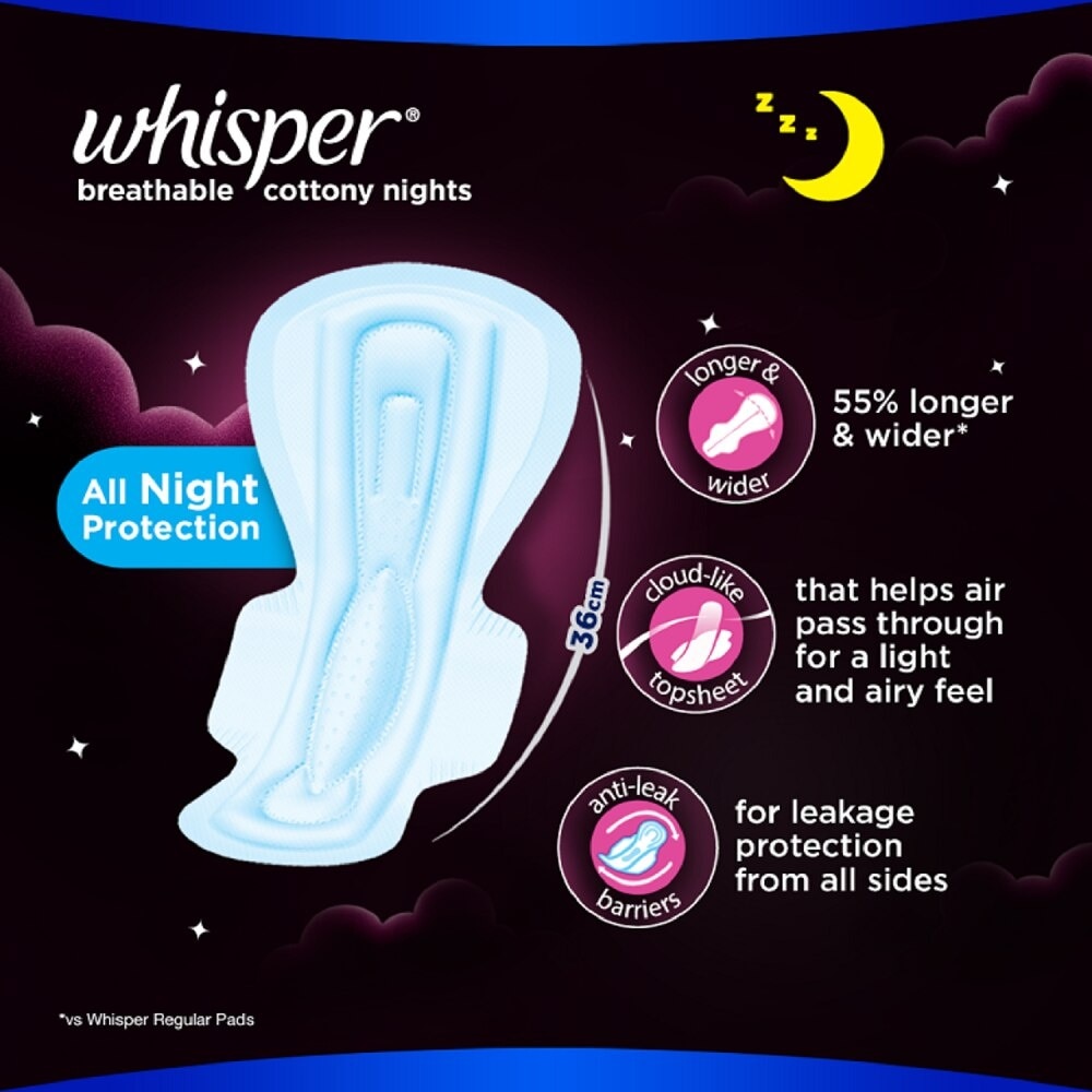 Cottony Super Heavy Flow / XX-Long Overnight Wings 3 Pads [SANITARY NAPKIN]