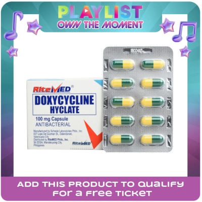 RITEMED - RITEMED Doxycycline Hyclate 100mg Sold Per Piece [PRESCRIPTION REQUIRED]