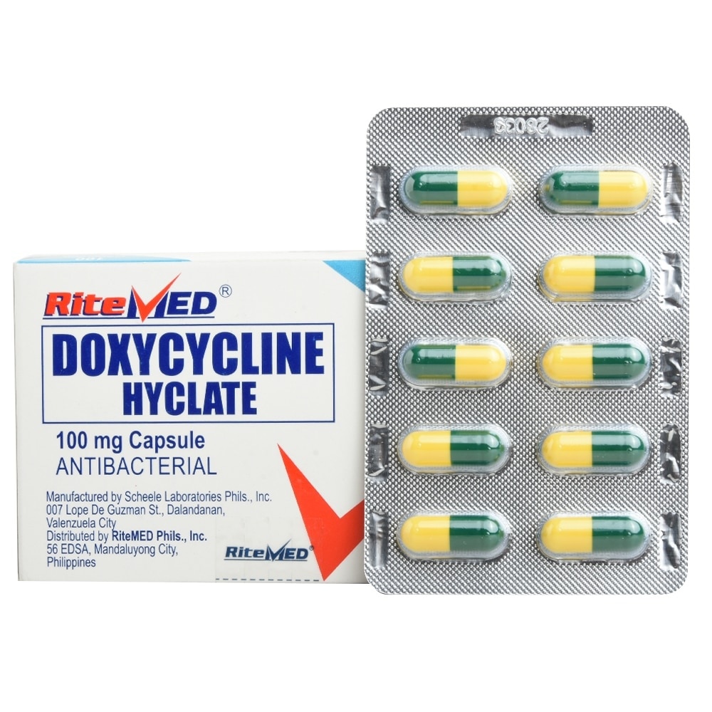 RITEMED Doxycycline Hyclate 100mg Sold Per Piece [PRESCRIPTION REQUIRED]