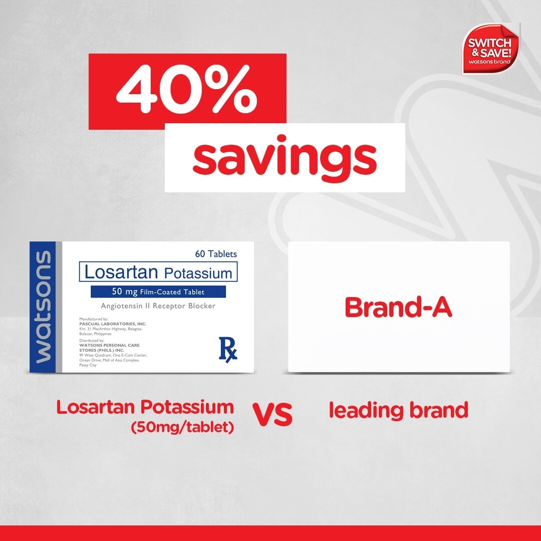 Watsons Losartan 50mg 1tablet [PRESCRIPTION REQUIRED]