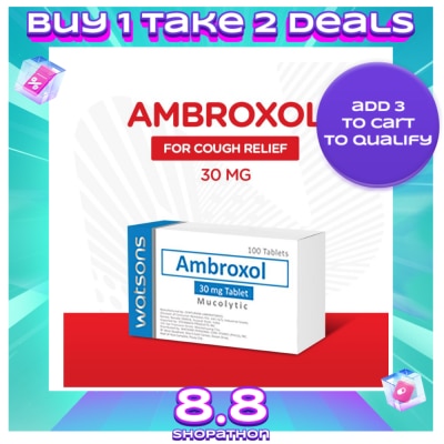 WATSONS GENERICS Ambroxol hydrochloride 30mg Tablet x 1 Tablet