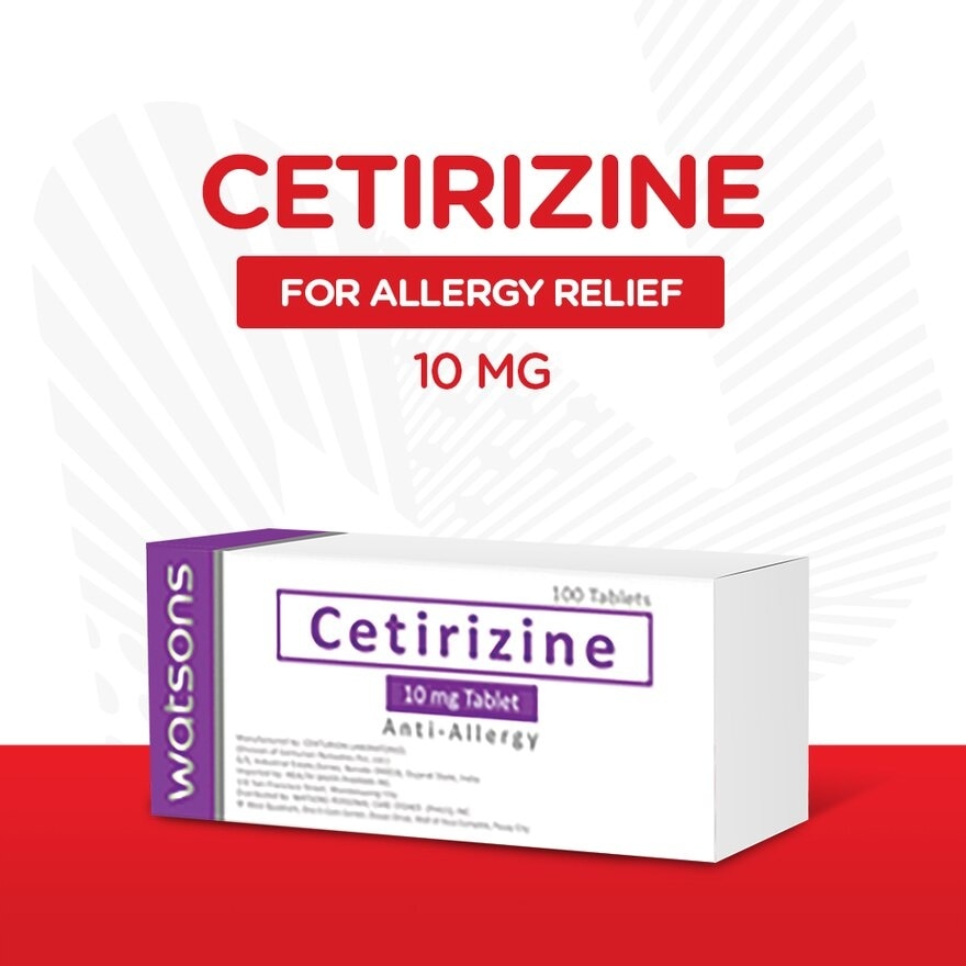 Cetirizine hydrochloride 10mg 1 Tablet