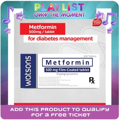 WATSONS GENERICS - Watsons Metformin 500mg 1tablet