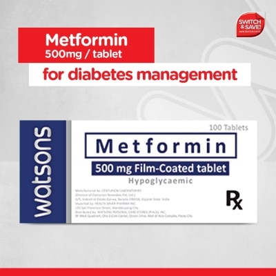 WATSONS GENERICS Watsons Metformin 500mg 1tablet