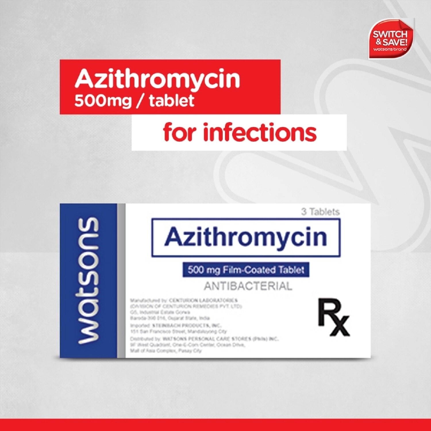 Azithromycin 500mg 1 Tablet [PRESCRIPTION REQUIRED]