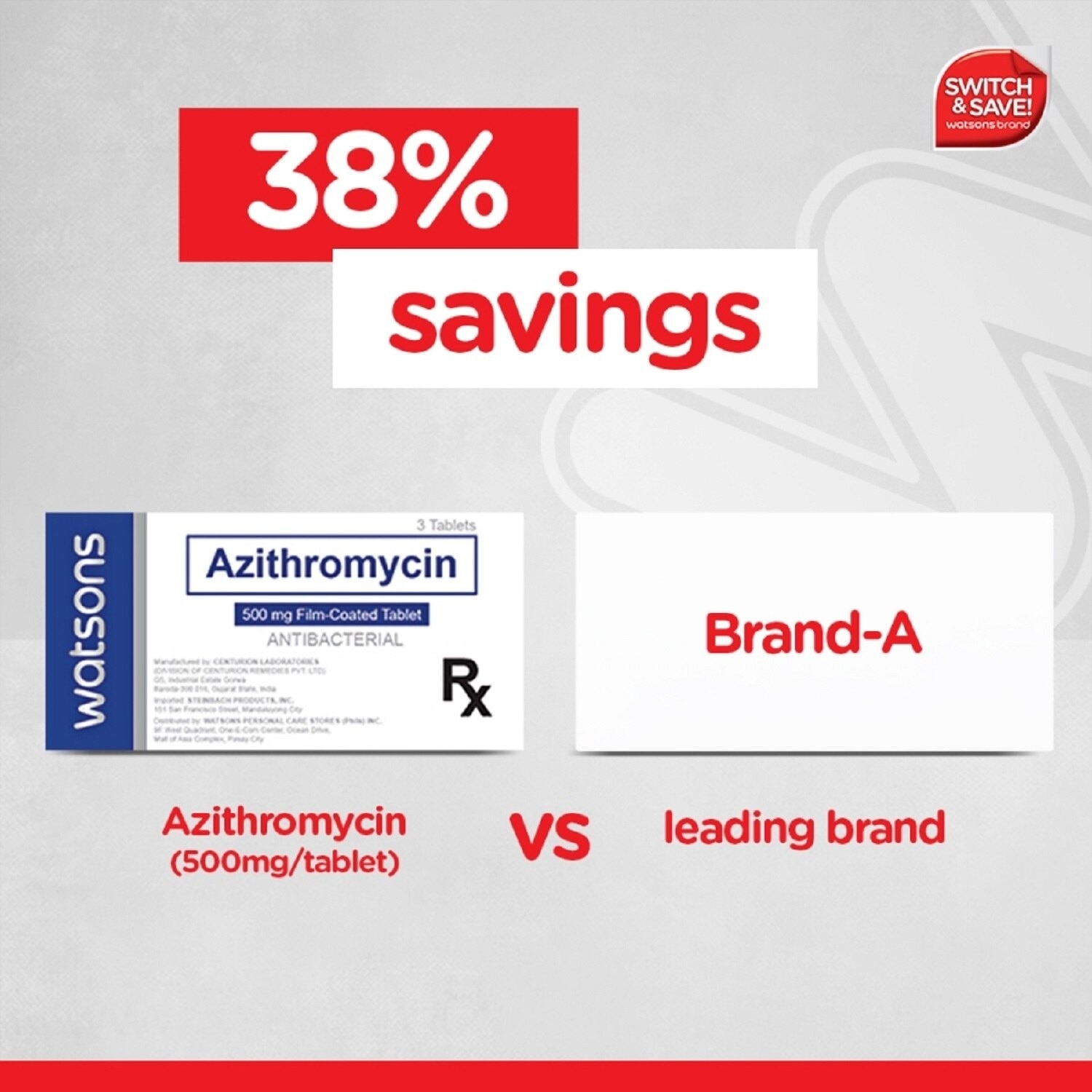 Azithromycin 500mg 1 Tablet [PRESCRIPTION REQUIRED]