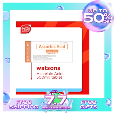 WATSONS GENERICS Ascorbic acid 500mg 1 Tablet