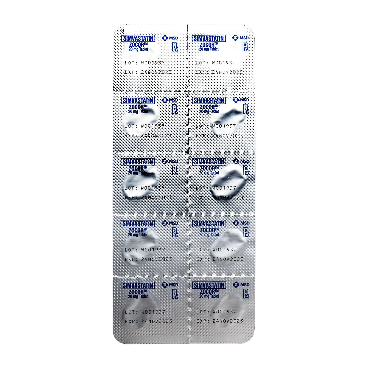 Simvastatin 20mg 1 Tablet [PRESCRIPTION REQUIRED]