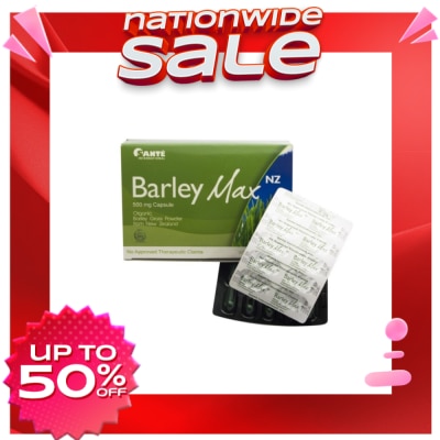 BARLEY Organic Barley Grass Powder from New Zealand 500mg 1 Capsule