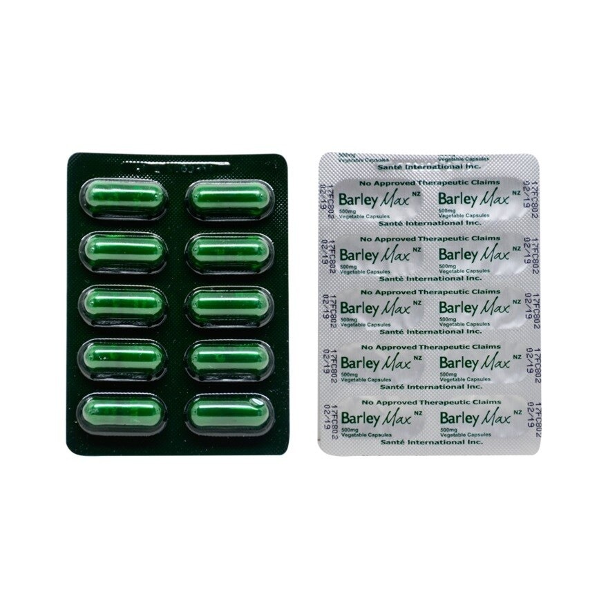 Organic Barley Grass Powder from New Zealand 500mg 1 Capsule