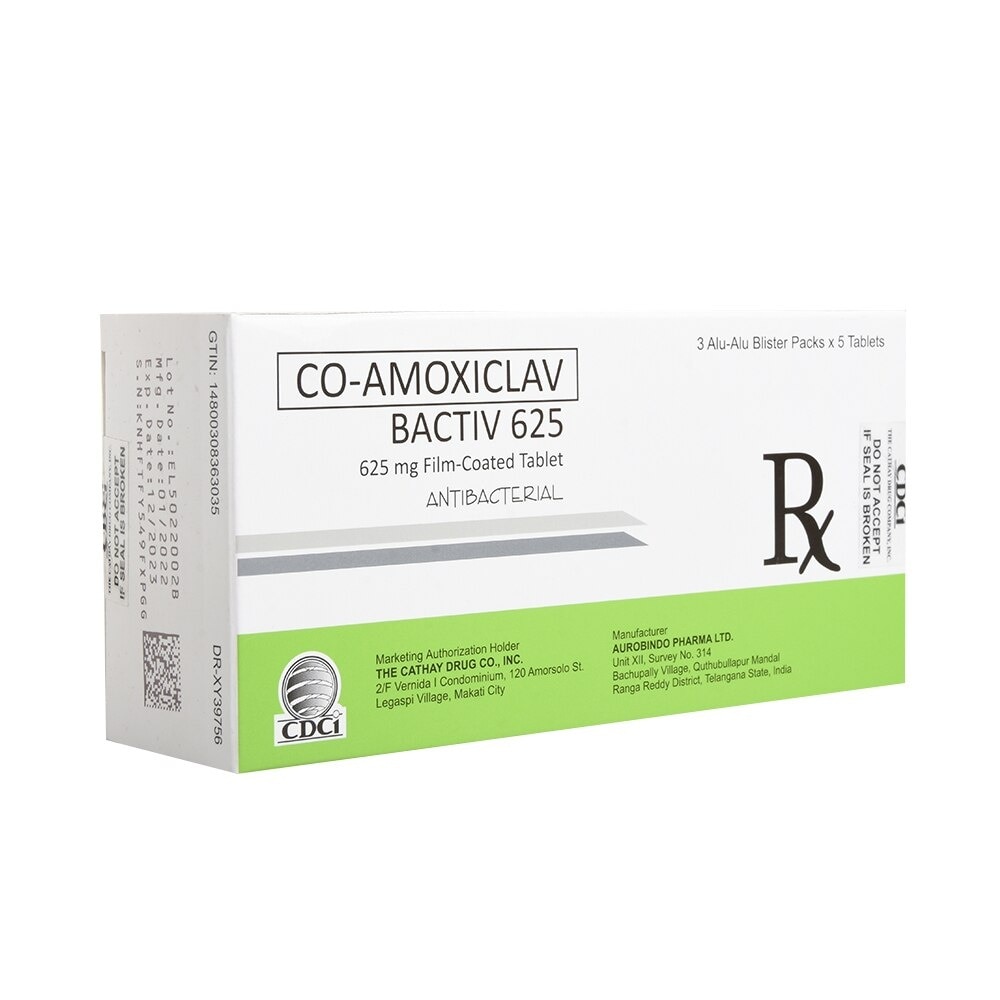 Co Amoxiclav 625mg 1 Tablet [PRESCRIPTION REQUIRED]