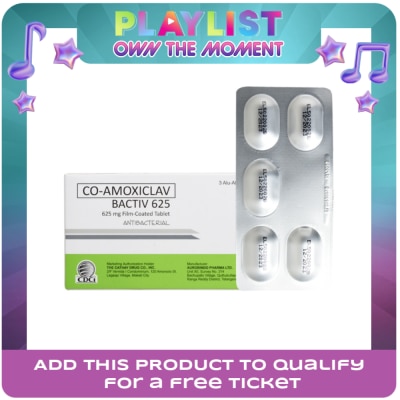 BACTIV - Co Amoxiclav 625mg 1 Tablet [PRESCRIPTION REQUIRED]