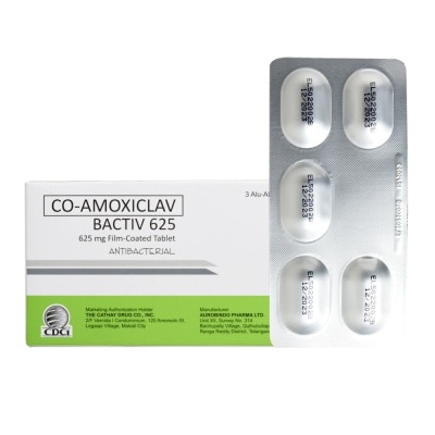 BACTIV Co Amoxiclav 625mg 1 Tablet [PRESCRIPTION REQUIRED]