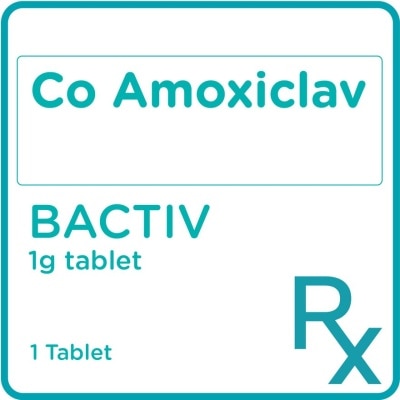 BACTIV Co Amoxiclav 1g 1 Tablet [PRESCRIPTION REQUIRED]