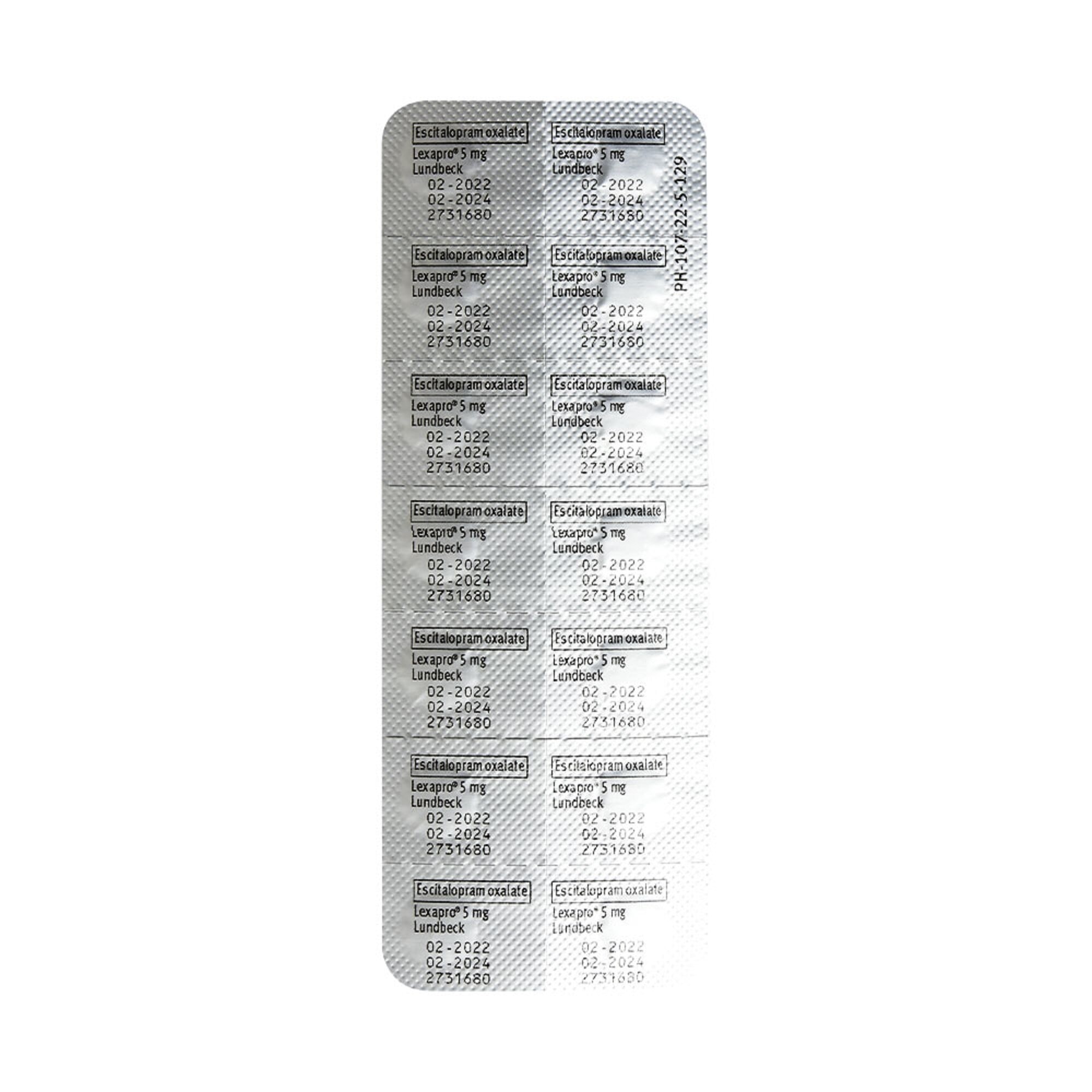 Escitalopram Oxalate 5mg 1 Tablet [PRESCRIPTION REQUIRED]