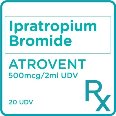 ATROVENT Ipratopium bromide 500mcg/2mL Unit dose vial [PRESCRIPTION REQUIRED]